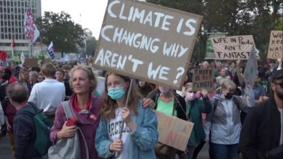 Ribuan Orang Gelar Demo, Tuntut Pemipin Dunia Bertindak Tegas Soal Perubahan Iklim