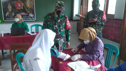 Kebut Vaksinasi, Kodim 0703 dan Dinkes Cilacap Sebar 20 Ribu Dosis Vaksin