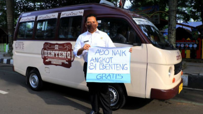 Asyik, Naik Angkot "Si Benteng" di Tangerang  Gratis Hingga Akhir 2021