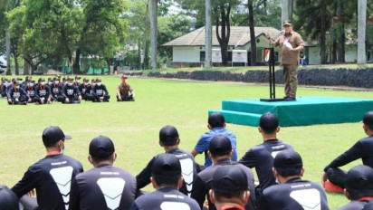 Perangkat Desa Muba Tempa Diri di Batalyon Infanteri Raider 300/Brajawijaya