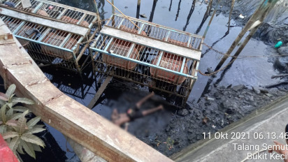 Dikira Patung, Ternyata Mayat Manusia Mengambang di Sungai Musi