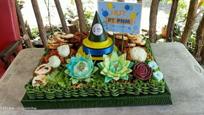 Tumpeng Buah dan Sayur Ukir yang Makin Digemari di Jember