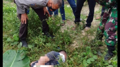 Geger! Mayat Pria Terikat Lakban Dibuang di Pinggir Jalan Lintas Bangkinang