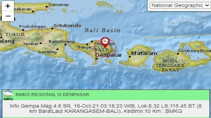 Sejumlah Bangunan Rusak akibat Gempa Bumi di Bali 