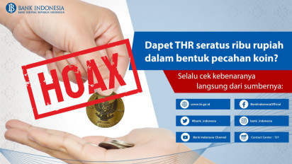 Viral Koin Rp100 Ribu, BI dan Kominfo: Itu Hoaks