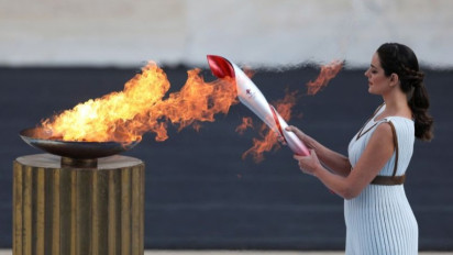 Api Olimpiade  Beijing 2022 Tiba di China