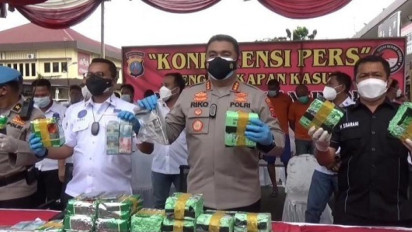 Polrestabes Medan Amankan 22 Kg Sabu Siap Edar