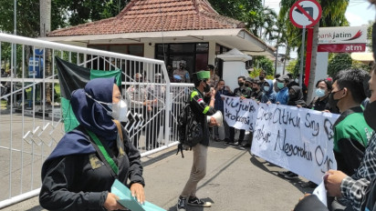 Unjukrasa Mahasiswa HMI, Tuntut Agar Aparat Tak Represif
