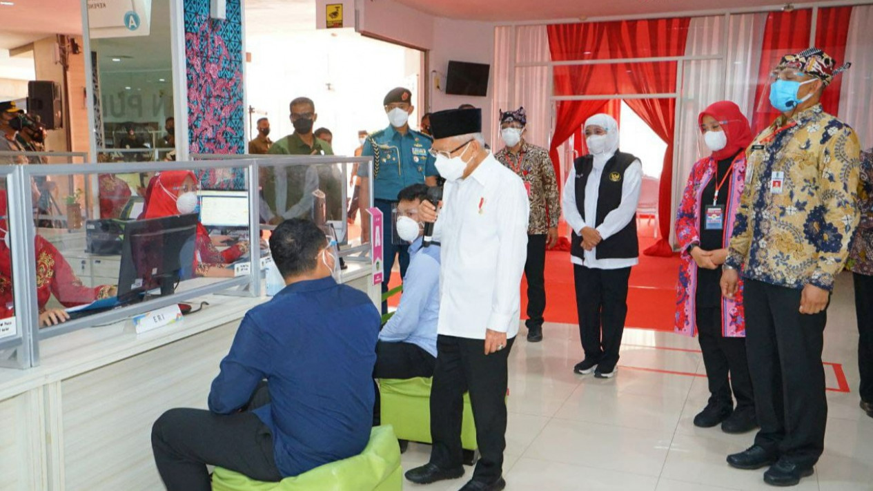 Wapres KH Ma'ruf Amin Puji Kemajuan Pelayanan Publik
            - galeri foto