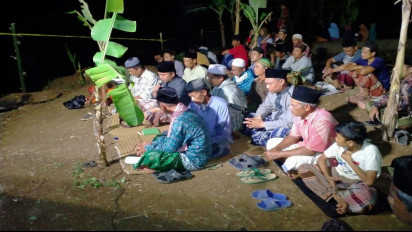 Ratusan Warga Gelar Doa Bersama Di Lokasi Kejadian Tragedi Susur Sungai Ciamis