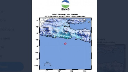 Gempa M 5.3 Guncang Malang Dirasakan sampai Mojokerto