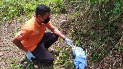 Heboh! Jasad Bayi Hanya Ditutupi Selimut Ditemukan di Semak-semak