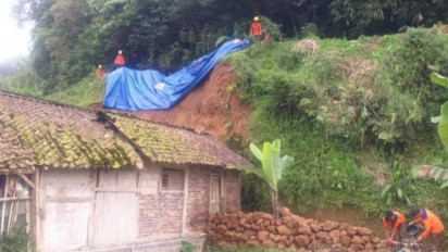 BPBD Banjarnegara Catat 13 Bencana Tanah Longsor  Dalam Tiga Hari Terakhir