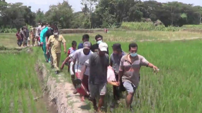 Tragis, Petani Sukiman Ditemukan Tewas Bersama Cangkulnya di Sawah