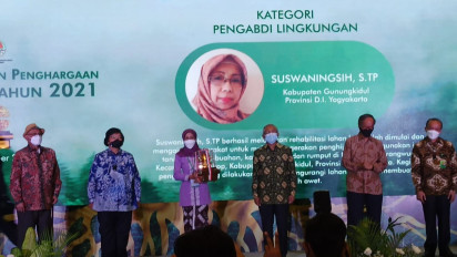 Puluhan Tahun Berjuang Hidupkan Lahan Kritis di Gunungkidul, Suswaningsih Raih Kalpataru