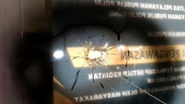 Pos Polisi Panton Reu Aceh Barat Dihujani Peluru oleh OTK