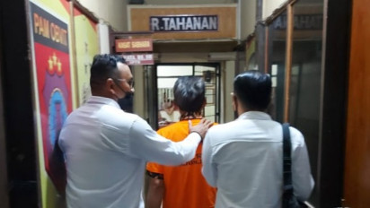 Unit Tipikor Polres Sijunjung Tahan Tersangka Koruptor Dana Desa Sungai Batuang