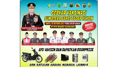 Asyik Banget, Vaksinasi Gratis di Sijunjung Gratis Hadiah Sampai Ratusan Juta Rupiah
