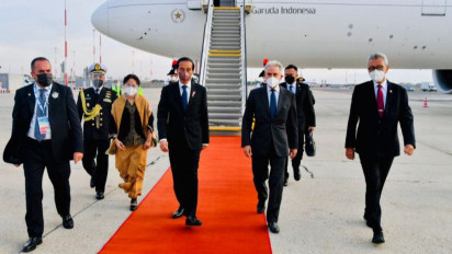 Presiden Jokowi Tiba di Italia