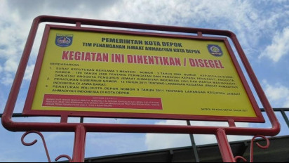 Masjid Ahmadiyah yang Disegel Satpol PP Depok Tetap Gelar Sholat Jumat