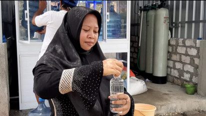 Rumah Diapit Tambak, Warga di Gresik Ubah Air Payau jadi Air Tawar