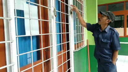 MTs Negeri 2 Kuningan Dibobol Pencuri, 27 Laptop Milik Sekolah Raib Digondol Maling dan Pelakunya Terekam CCTV