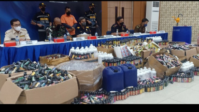 Ribuan Botol Cairan Vape Ilegal Siap Kirim, Diamankan Petugas Bea Cukai