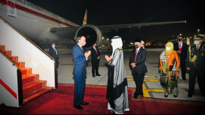 Tiba di Abu Dhabi, Presiden Jokowi Temui Putra Mahkota Sheikh Mohammed bin Zayed