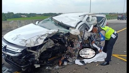 Ini Foto-Foto Sesaat Setelah Insiden Kecelakaan Yang Menewaskan Vanessa dan Suami di Tol Jomo Jawa Timur