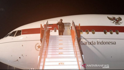 Kembali ke Tanah Air, Jokowi Akhiri Kunjungan Kerja Tiga Negara