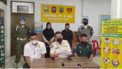 Langgar Syariat Islam di Aceh, Dua Muda Mudi Terkena Sanksi dan Wajib Lapor