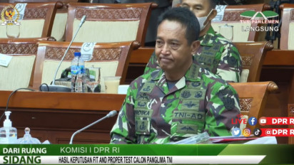 DPR Setujui Jenderal Andika Perkasa Sebagai Panglima TNI Gantikan Marsekal Hadi Tjahjanto, Matanya Berkaca-kaca