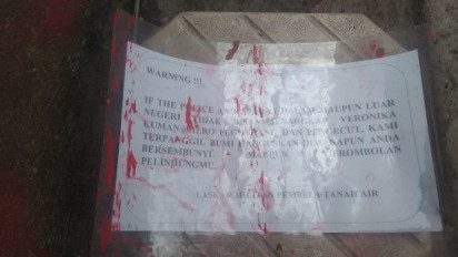 Rumah Orang Tua Aktivis Papua Veronica Koman di Petamburan Diteror