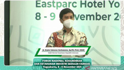 Kemenkes Target 10  Bahan Baku Obat Bisa Diproduksi Dalam Negeri 2024