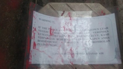 Polisi: Pembantu Mendengar Suara Ledakan Persis dari Depan Rumah Orang Tua Veronica Koman.