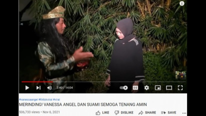 Tega! Demi Konten Paranormal Panggil Arwah Vanessa Angel