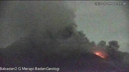 Merapi Luncurkan Awan Panas Guguran Sejauh 2 Km Selasa Malam