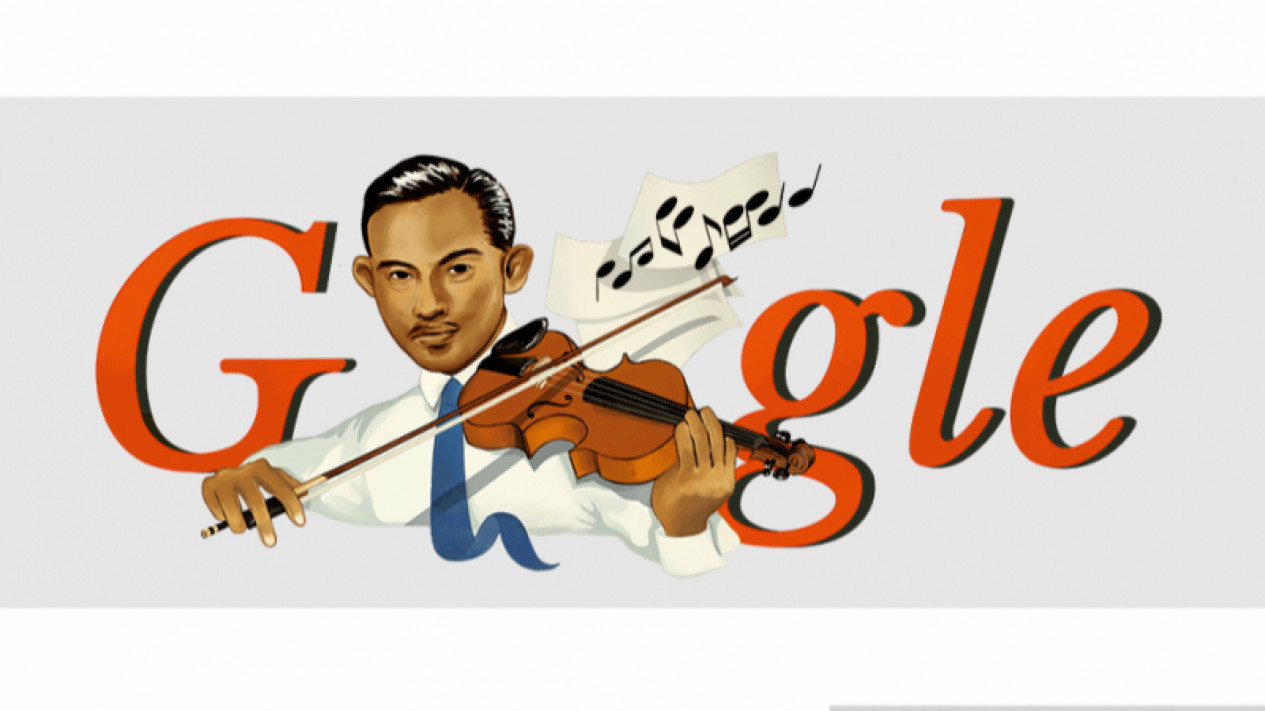 Hari Pahlawan, Google Doodle Pasang Ikon Ismail Marzuki
            - galeri foto