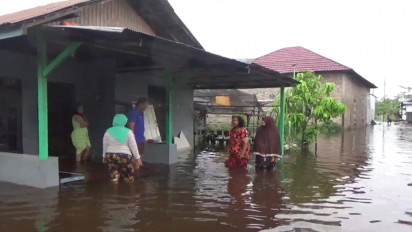 Banjir di Sampit Semakin Parah setelah Hujan Mengguyur selama Tujuh Jam