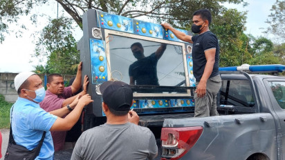 Resahkan Warga, Polsek Medan Labuhan Angkut Dua Unit Mesin Judi Tembak Ikan