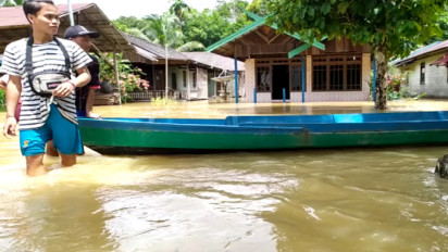Empat Kecamatan Pedalaman Kotim Kembali Kebanjiran, Ketinggian Air Mencapai Satu Meter
