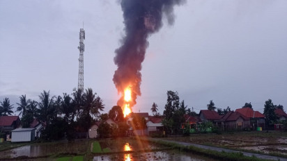 Ini Kondisi Terakhir Kebakaran Tangki Pertalite Milik Pertamina di Cilacap