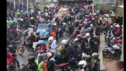 Kesal dengan Suara Bising, Warga Bubarkan Aksi Komunitas Pemotor Knalpot Brong