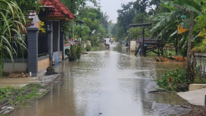 Kali Lamong Kembali Meluap, Sejumlah Desa di Gresik Mulai Tergenang