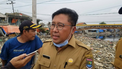 Tumpukan Sampah di Kali Dadap, Kepala Dinas LHK: Kiriman Bogor dan Tangsel