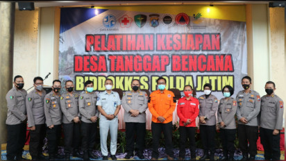 Bidokkes Polda Jatim Wacanakan Desa Tangguh Bencana