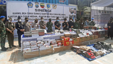 Ganggu Ekonomi Negara, Bea Cukai Musnahkan Barang Ilegal Senilai Miliaran Rupiah dari 34 Kasus di Sumut