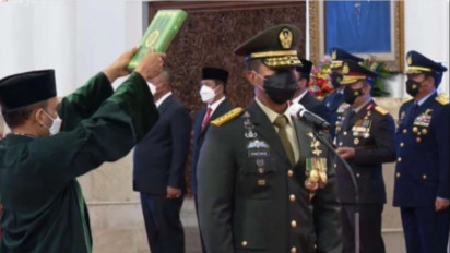 Sah! Jenderal TNI Andika Perkasa Resmi Jadi Panglima TNI