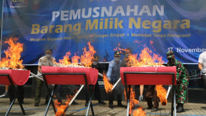 Bea Cukai Kudus Musnahkan Jutaan Batang Rokok Ilegal Senilai Rp4,8 Miliar