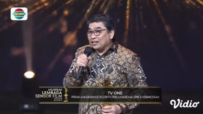 tvOne Raih Penghargaan TV Peduli Nasionalisme Kebangsaan Pada Anugerah Lembaga Sensor Film